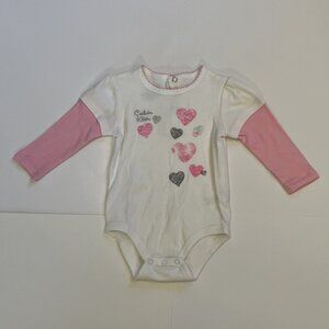 Girl's Baby Long Sleeve Bodysuit Size 6-9M